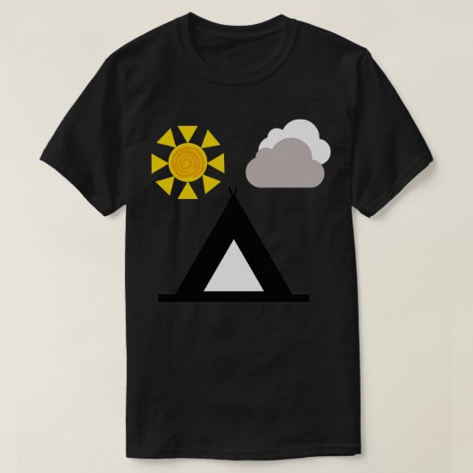 T-shirt Camping d'été (Design devant)