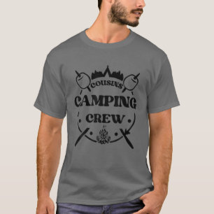 T-shirt Camping D'Été Correspondance Pour Cousins Camping
