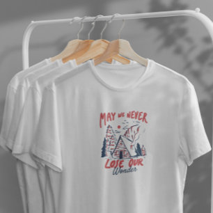 T-shirt Camping d'hiver Nature Cabine