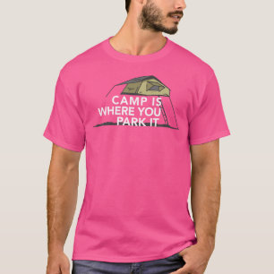 T-shirt Camping Dispersé 4 Roue