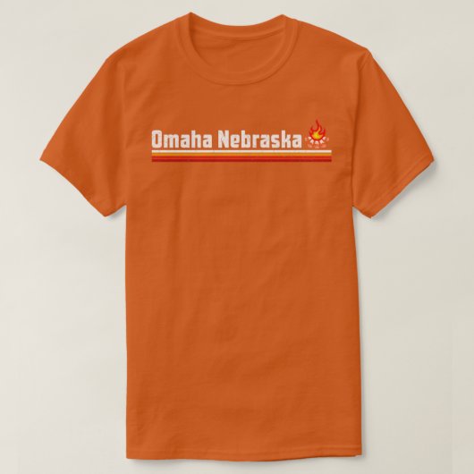T-SHIRT CAMPING D'OMAHA NEBRASKA (Design devant)