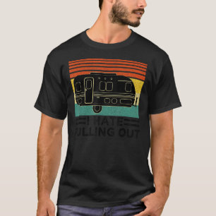 T-shirt Camping Drôle Je Déteste Sortir Trai De Voyage Rét