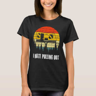 T-shirt Camping Drôle Je Déteste Sortir Trai De Voyage Rét
