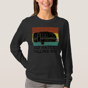 T-shirt Camping Drôle Je Déteste Sortir Trai De Voyage Rét