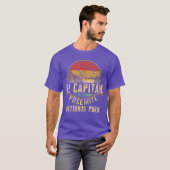 T-shirt Camping El Capitan Yosemite National Park retro (Devant entier)