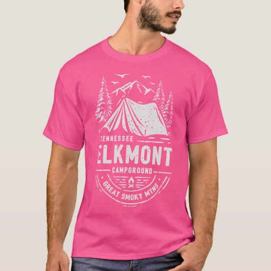 T-shirt Camping Elkmont Great Smoky Mountains National (Devant)