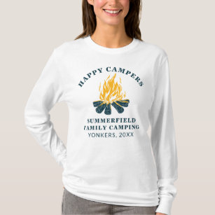 T-shirt Camping en famille Voyage à jumeler Happy Campers