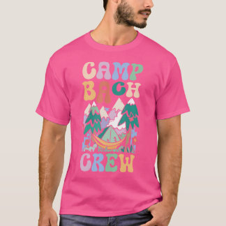 T-shirt Camping enterrement de vie de jeune fille Camp Bac