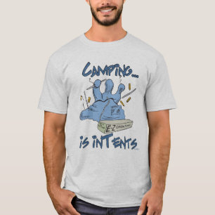 T-shirt Camping est Intents Funny Pun