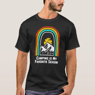 T-shirt Camping Est Ma Saison Préférée Camper Summer Camp