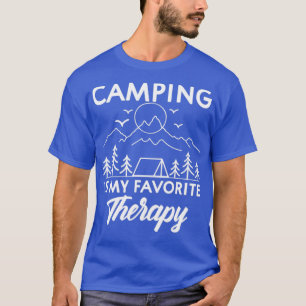 T-shirt Camping est ma thérapie préférée Adventure Camping
