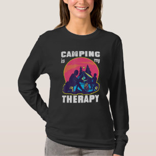 T-shirt Camping Est Ma Thérapie Rv Van Camping Dire Heureu