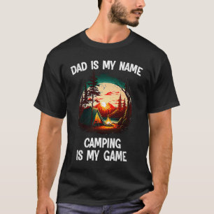T-shirt Camping est mon idée de jeu Père Papa Tentes natur