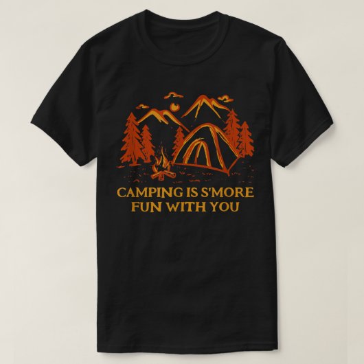 T-shirt Camping Est Plus Amusant Avec Vous Camper Couples (Design devant)