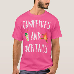T-shirt Camping Et Cocktails En Plein Air Camping Amusant