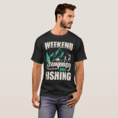 T-shirt camping et pêche week-end (Devant entier)