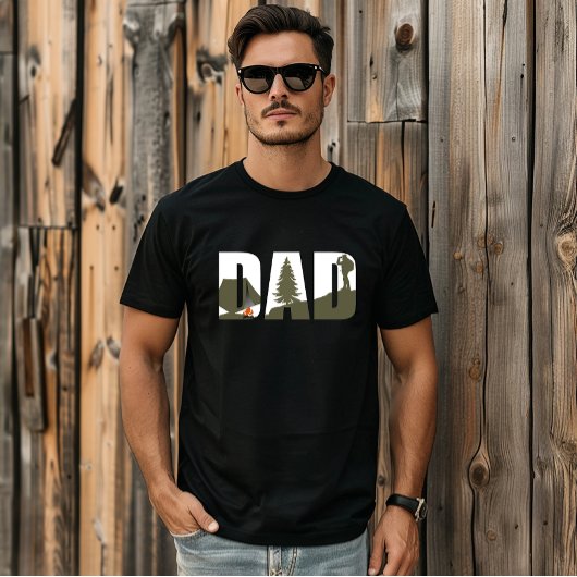 T-shirt Camping et père de randonneur randonnée