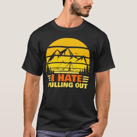 T-shirt camping été vintage (Devant)