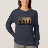 T-shirt Camping extérieur | Manche longue pour femmes (Devant)