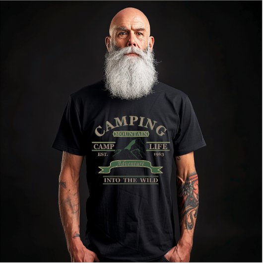 T-shirt Camping extérieur vie de camping