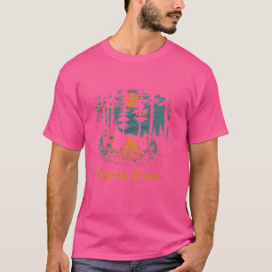 T-shirt Camping familial Forest Adventure Campfire
