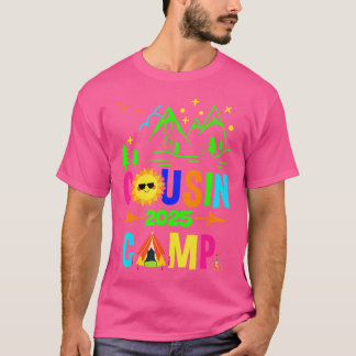 T-shirt Camping familial Vacances été Équipe Cousin Camp 2