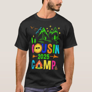 T-shirt Camping familial Vacances été Équipe Cousin Camp 2