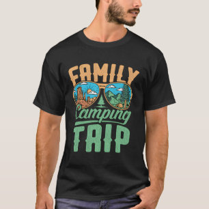 T-shirt Camping familial Voyage Camping familial