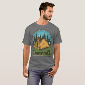 T-shirt CAMPING FAUNE 91 vintage (Devant entier)