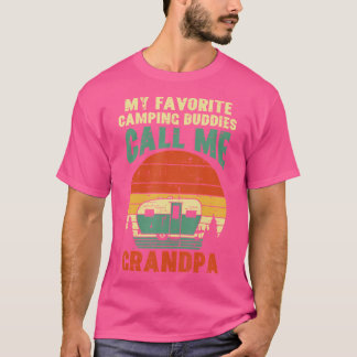 T-shirt Camping favori Grand-père grand-père grand-père gr