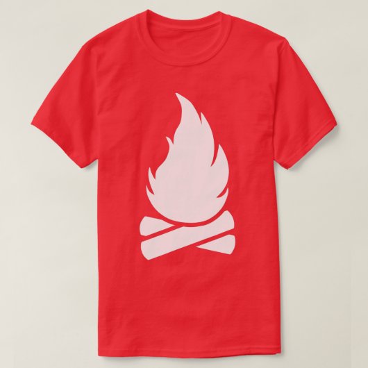 T-shirt Camping feu (Design devant)