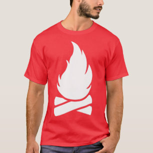 T-shirt Camping feu