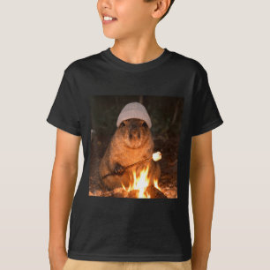 T-shirt Camping feu de camp s'mores capybara mignon drôle