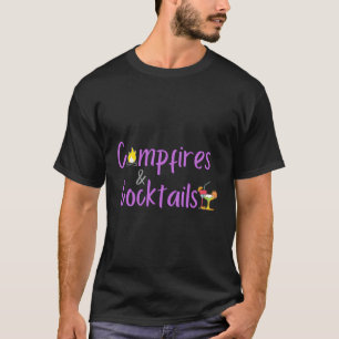 T-shirt Camping-Feux Et Cocktails 'S