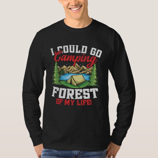 T-shirt Camping Forest Of My Life  Hiking Camping Men Wome (Devant)