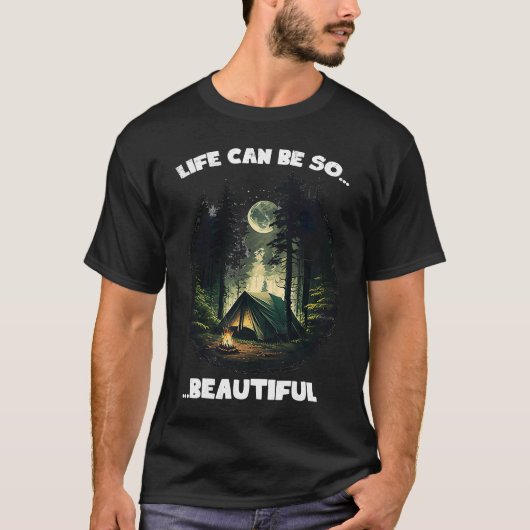 T-shirt Camping Forest World Explorez Backpacker Nature Te (Devant)