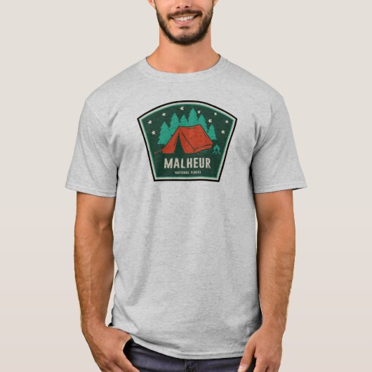 T-shirt Camping forestier national Malheur (Devant)