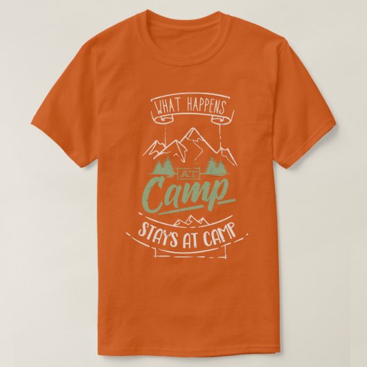 T-shirt Camping Funny Camper Dit Camping (Design devant)