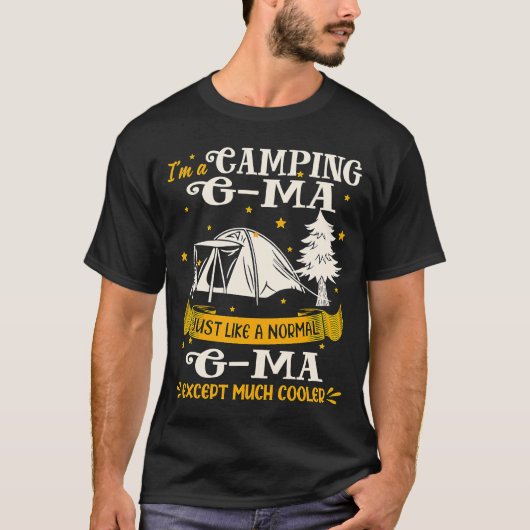 T-shirt Camping G ma beaucoup Glacière pour G ma (Devant)