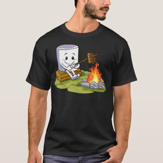 T-shirt Camping Gift S'Mores Marshmallow Camp Fire (Devant)