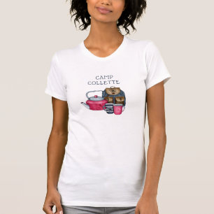 T-shirt Camping Glamping Nom du camp Tee