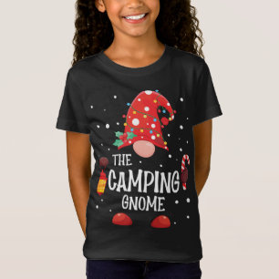 T-Shirt Camping Gnome Matching Family Christmas Gnome