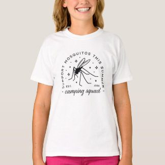 T-shirt Camping group mosquito funny summer camp trip