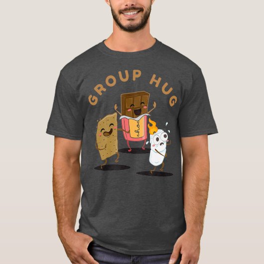 T-shirt Camping Groupe Hug Smores Marshmallow et drôle (Devant)