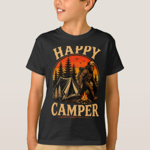 T-shirt Camping heureux bigfoot sasquatch aventure de plei