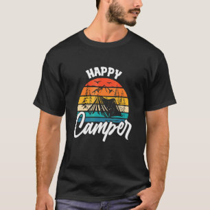 T-shirt Camping heureux Rétro Vintage Équipage de camping 