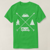 T-shirt Camping hipster RV (Design devant)