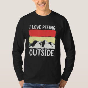 T-shirt Camping I Love Peeing Extérieur