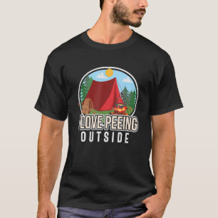 T-shirt Camping I Love Peeing Extérieur Camper Rv Car