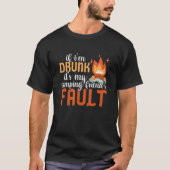 T-shirt Camping If I Drunk It's My Friend's Fault Rv Car (Devant)